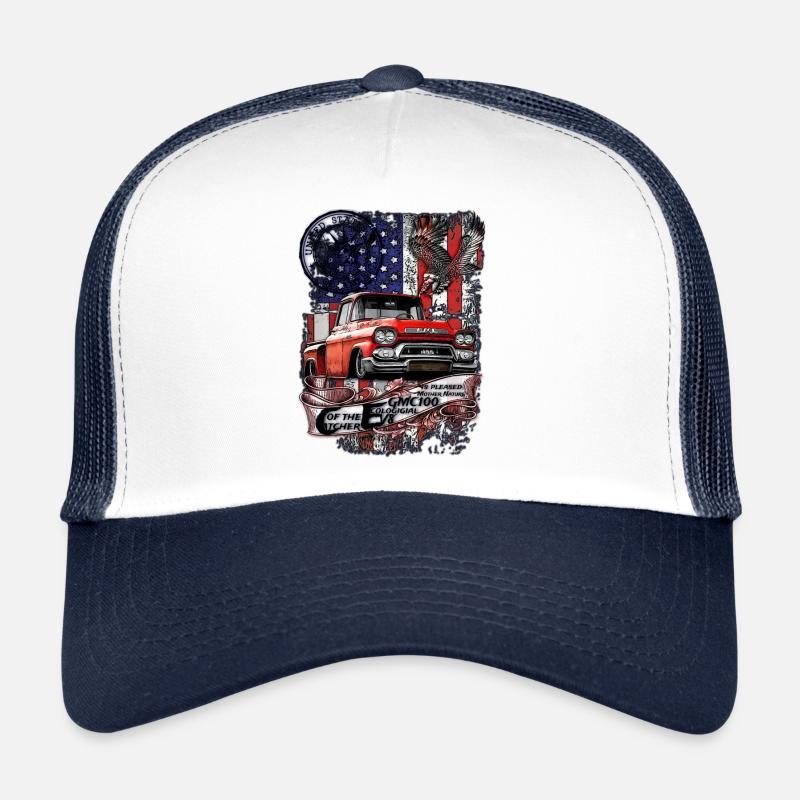 Classique V8 camion adler américain drapeau Casquette trucker 