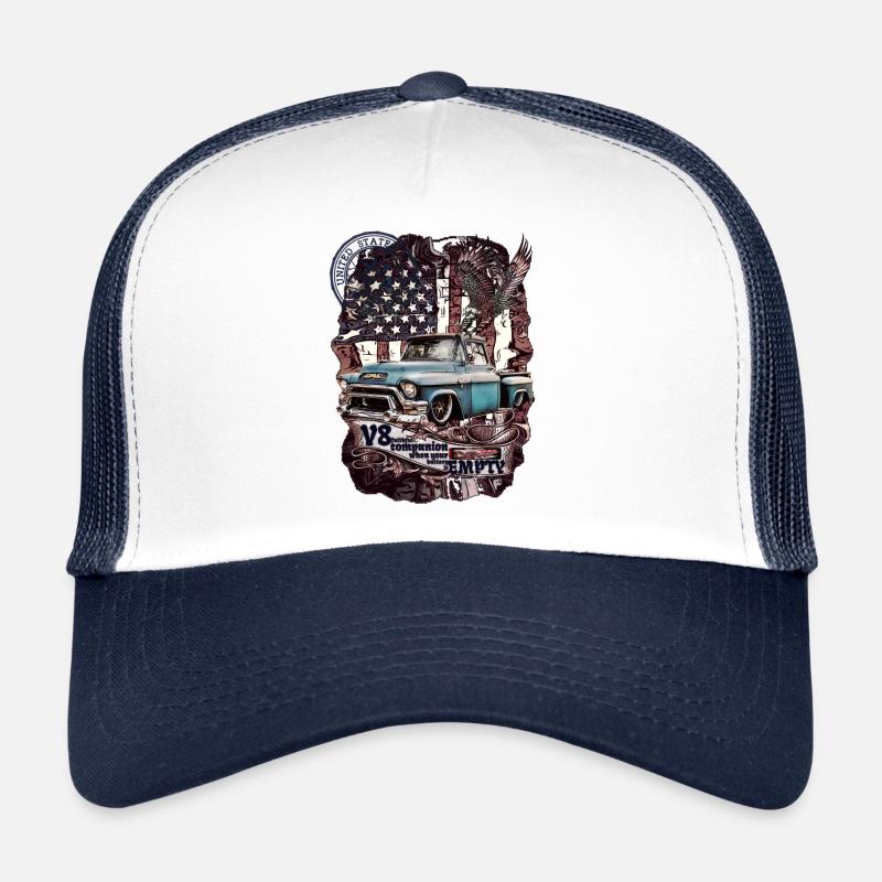 V8 moteur dans le légendaire camion pick-up de style le plus fin Casquette trucker 
