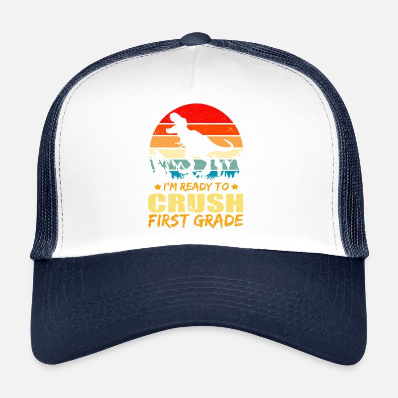 T-Rex Prehistory Vintage Warrior - Trucker Cap - white/navy