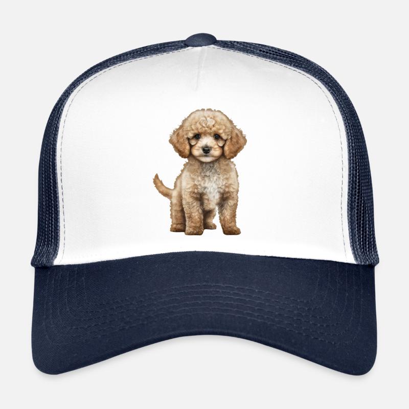 POODLE - Trucker Cap - white/navy