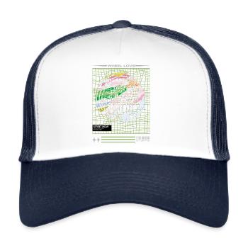 Felge Bunt - Trucker Cap - Weiß/Navy - Vorne