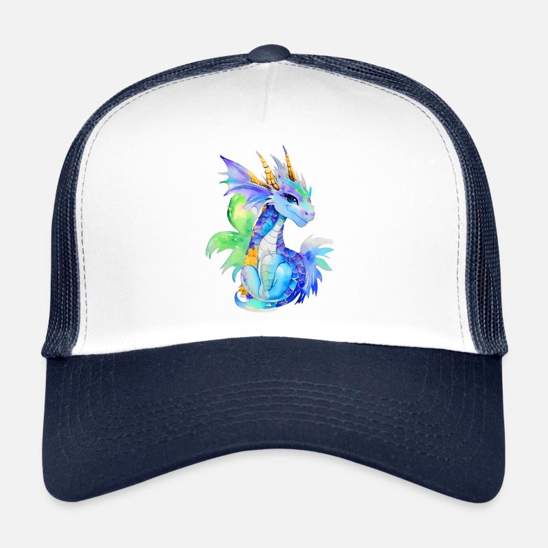 Little Dragon - Trucker Cap - white/navy
