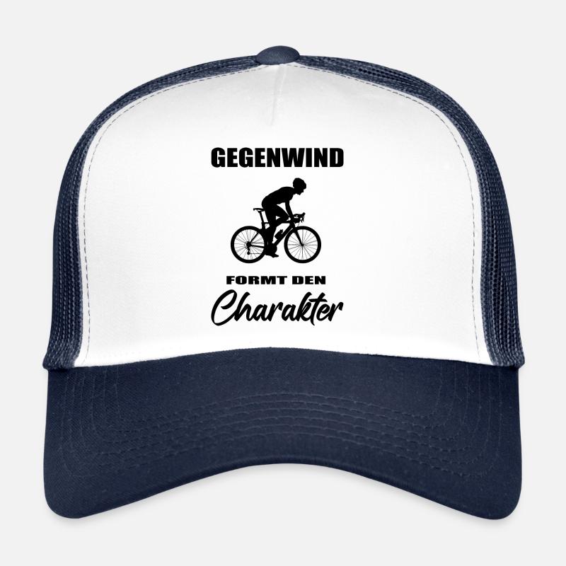 Fahrrad - Trucker Cap - Weiß/Navy