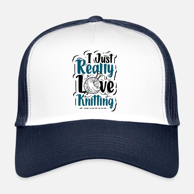 I just really love Knitting Trucker Cap