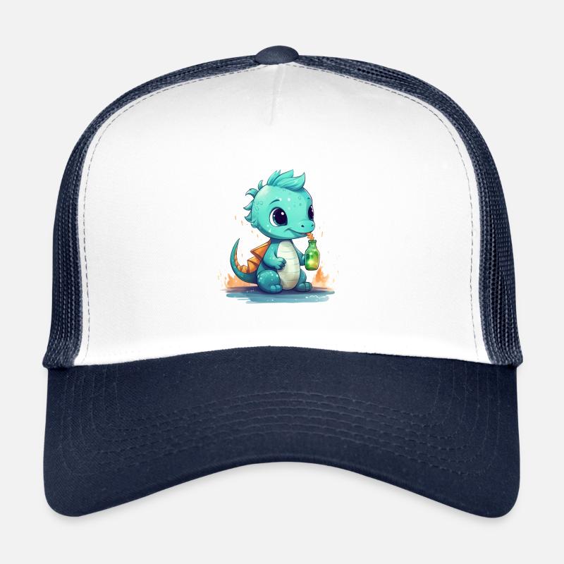 Petit Bébé Dragon Bleu Fantasy Shirt Casquette trucker 