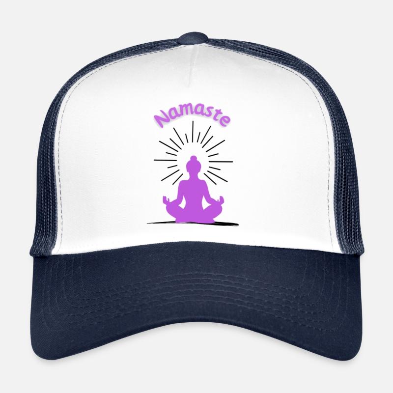 Namaste purple - Trucker Cap - white/navy