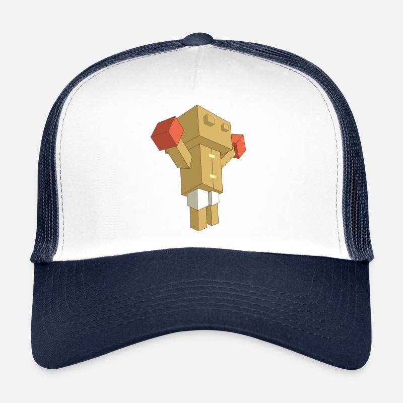 boxing box - Trucker Cap - white/navy