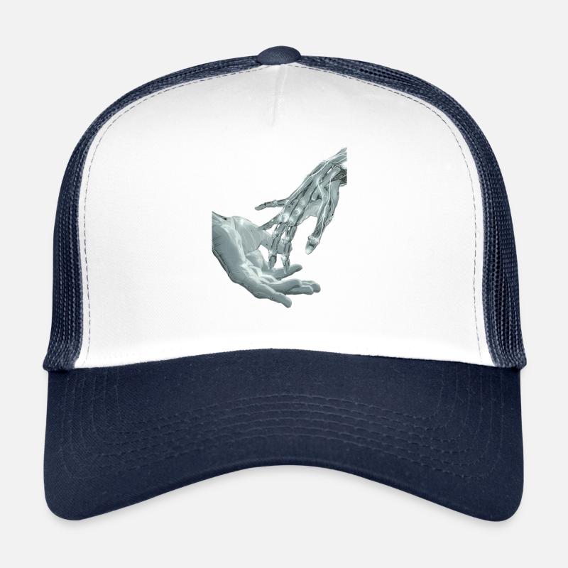 Hands - Trucker Cap - white/navy