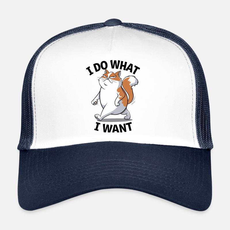 Chat confiant : je fais ce que je veux Casquette trucker 