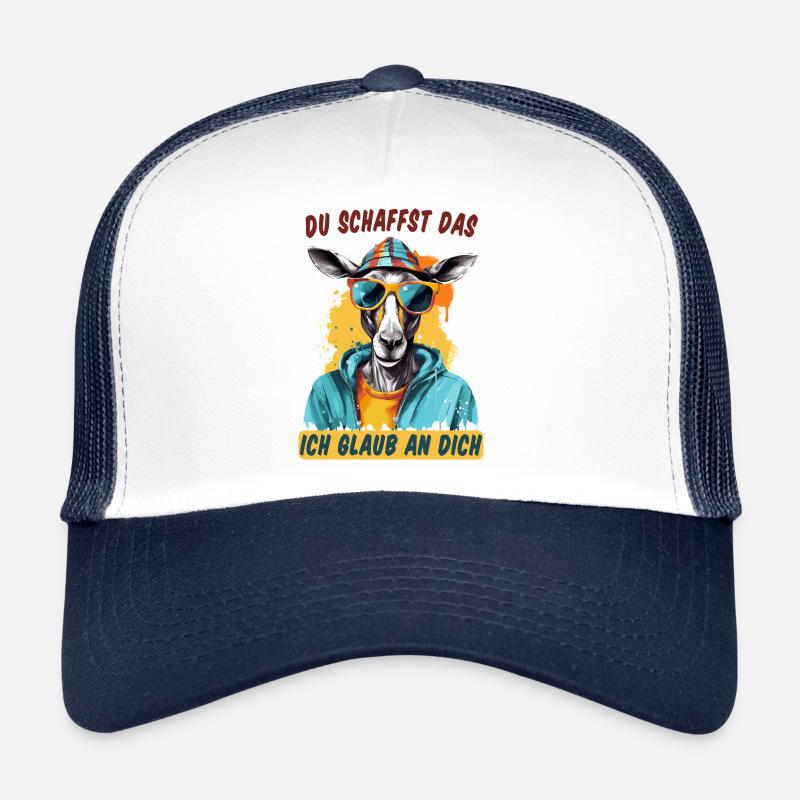 Du schaffst das! Ich glaub an dich! Glücksbringer Trucker Cap