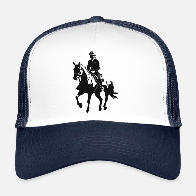 Cheval et cavalier - Design équestre Casquette trucker 