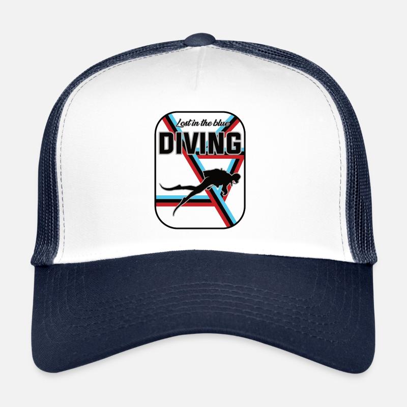 Tauchen Design – La plongée, perdue dans le bleu Casquette trucker 