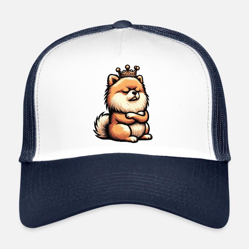 Pomeranian Pomeranian Pomeranian Spitz Dog Miniature Spitz Holder Trucker Cap
