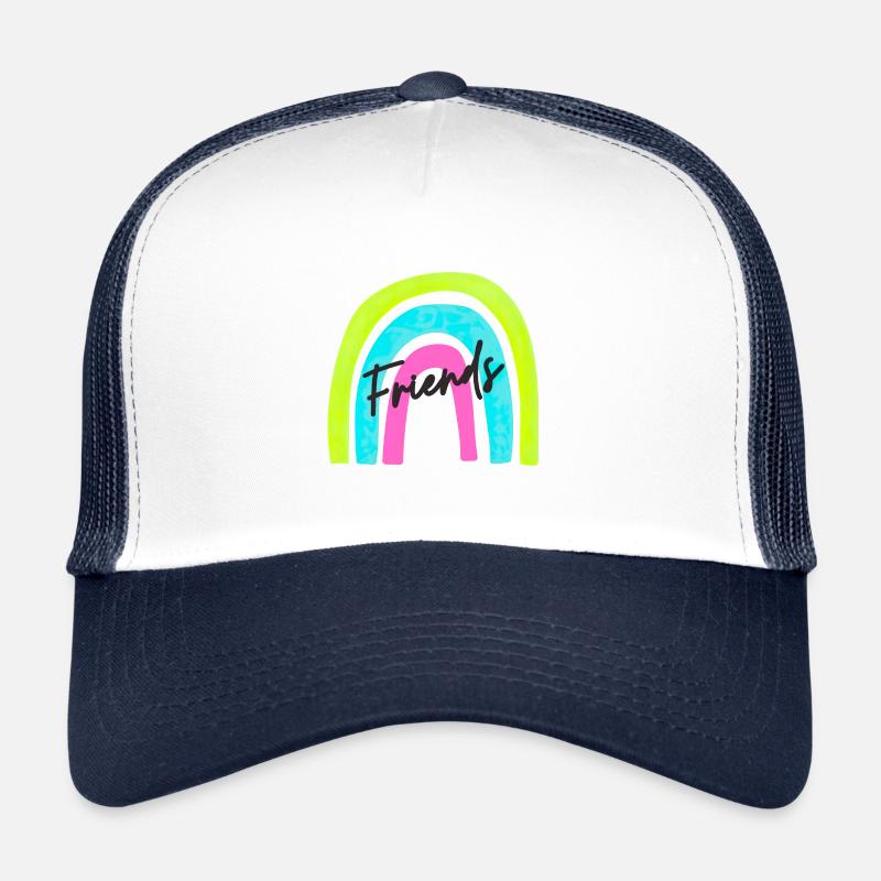 Friends Freunde Freundschaft Freundschaftlich Trucker Cap