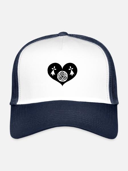 Eternal Brittany - Breizh da viken - Trucker Cap - white/navy - Front