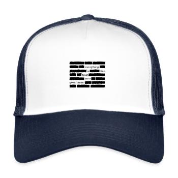 Funny conspiracy theory Government censorship USA - Trucker Cap - white/navy - Front