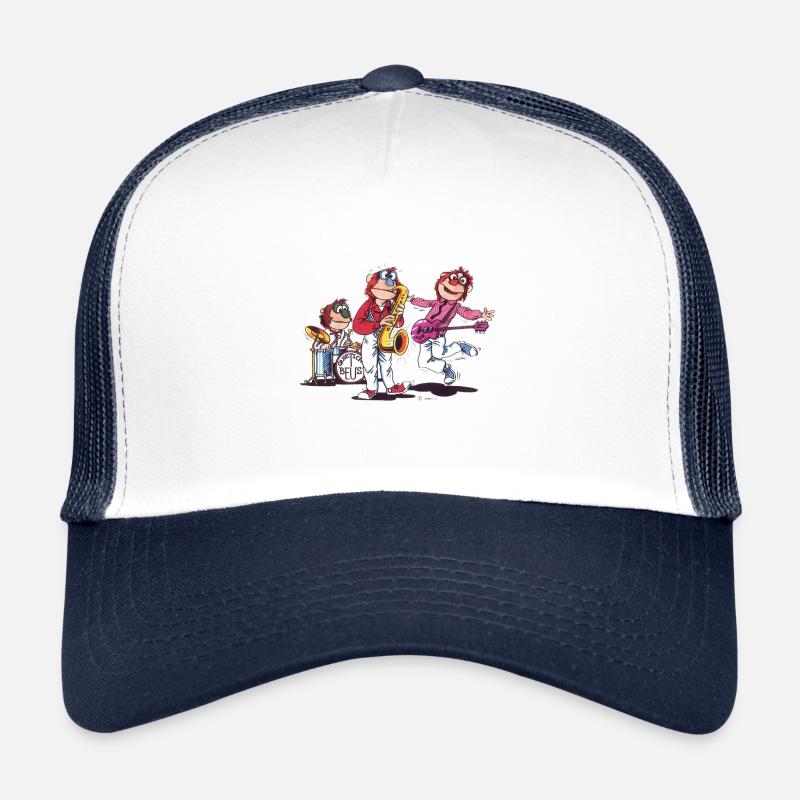 Quietschbeus - Trucker Cap - white/navy