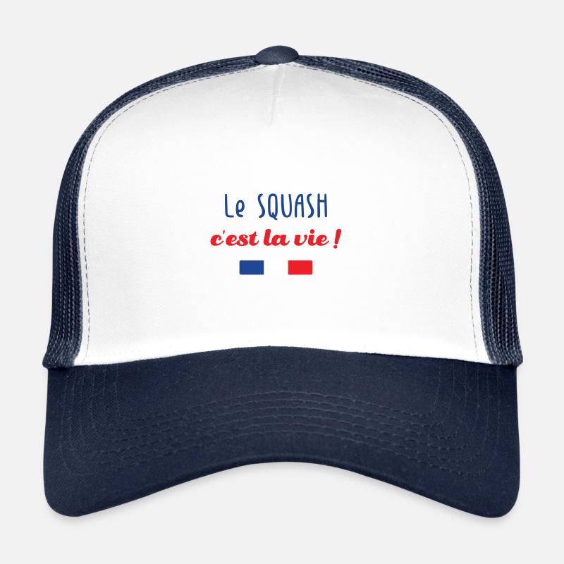 Le squash c'est la vie ! Casquette trucker 