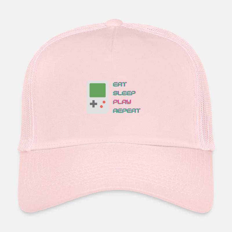 EAT SLEEP PLAY REPEAT Casquette trucker 