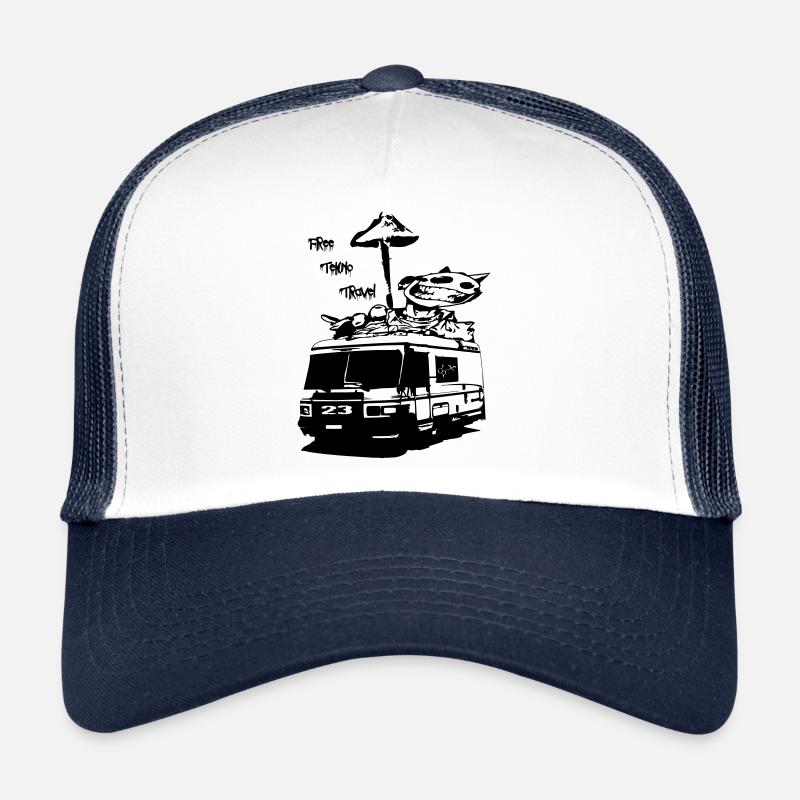 free tekno Travel 23 - Trucker Cap - white/navy