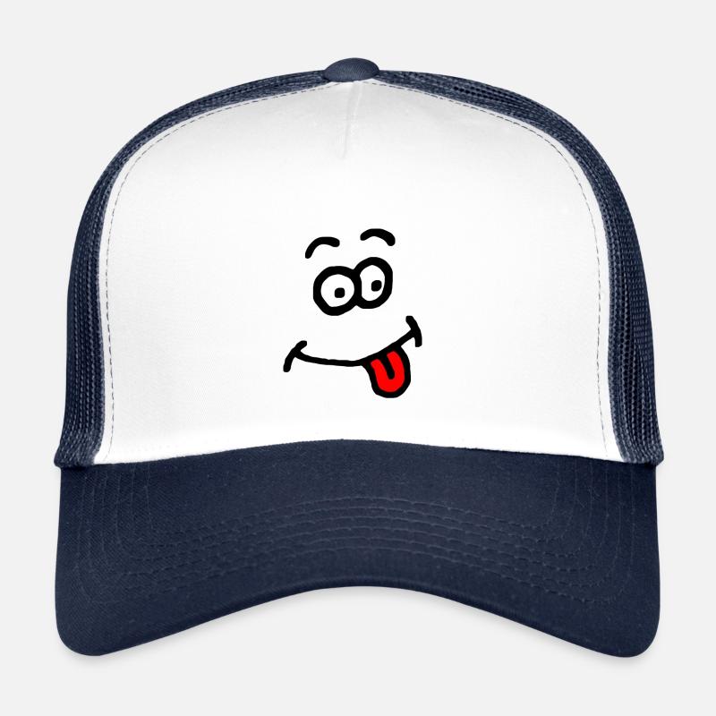 Visage de dessin animé idiot Casquette trucker 