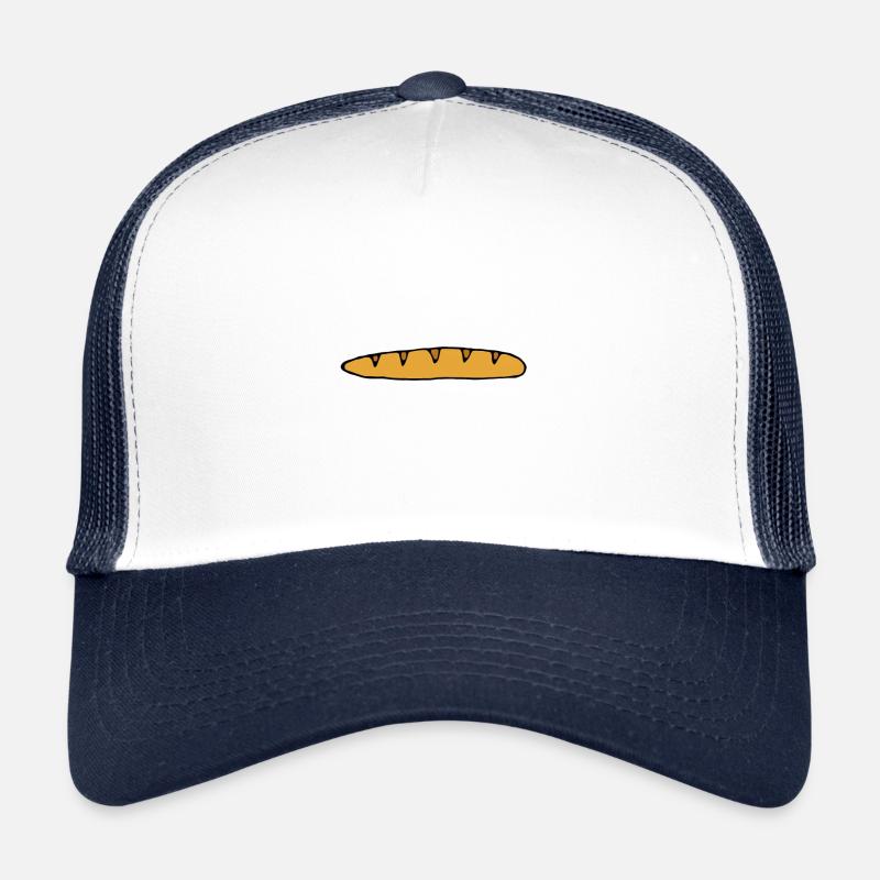 baguette - Casquette trucker  - blanc/marine