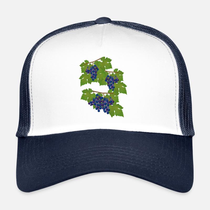 Raisins, vignes, automne, vin Casquette trucker 