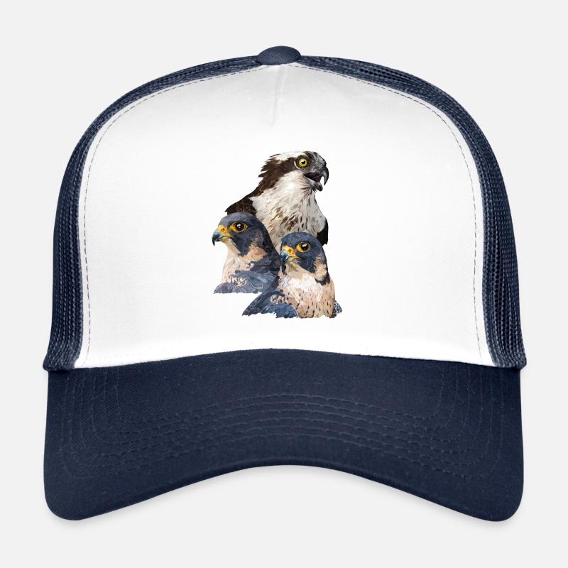 Oiseaux de proie - Casquette trucker  - blanc/marine