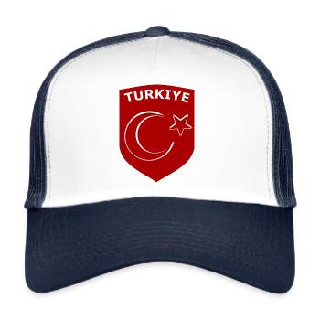 Fans der Türkei - Trucker Cap - Weiß/Navy - Vorne