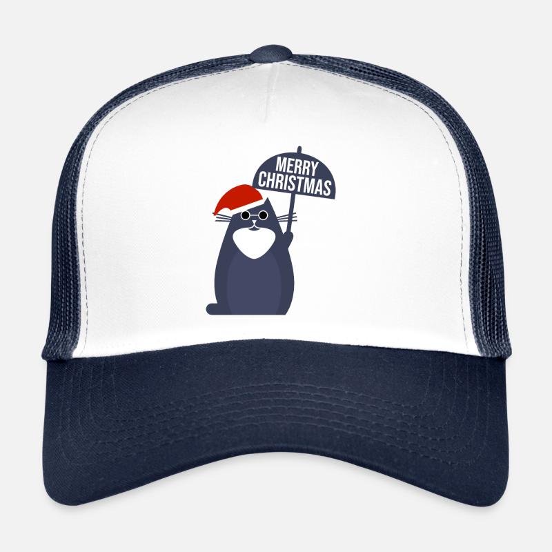 Merry Christmas Katze Trucker Cap