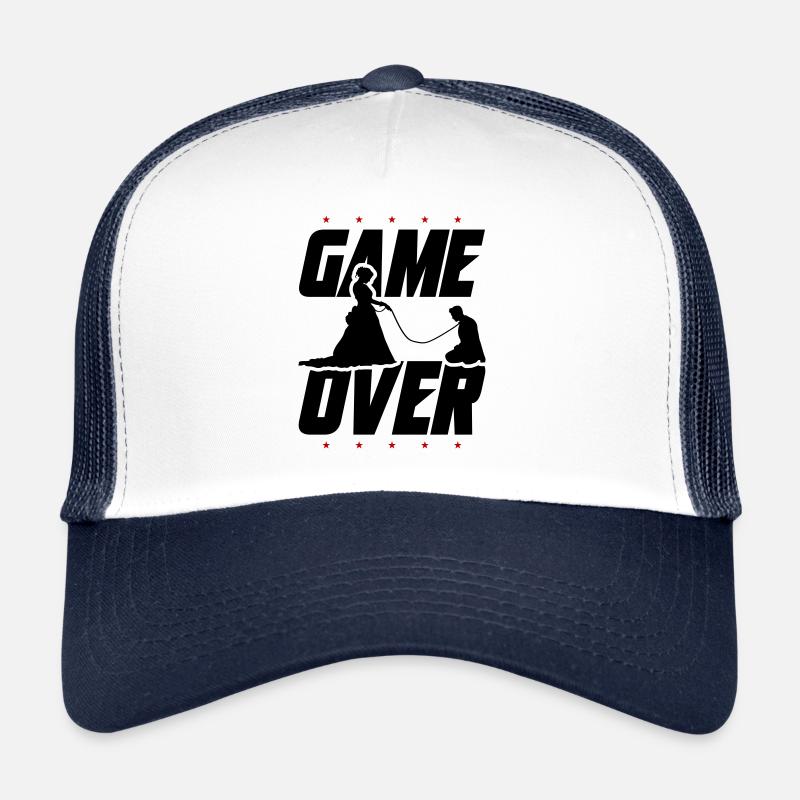 Game Over Mariage des mariés Casquette trucker 