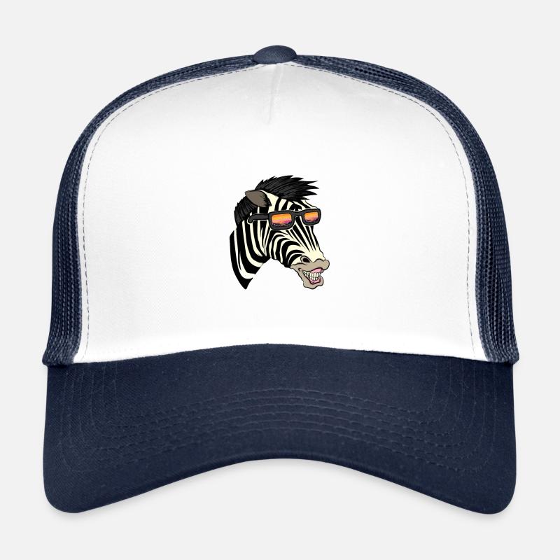 Zebra Sunglasses Funny Funny zebra crossing Trucker Cap