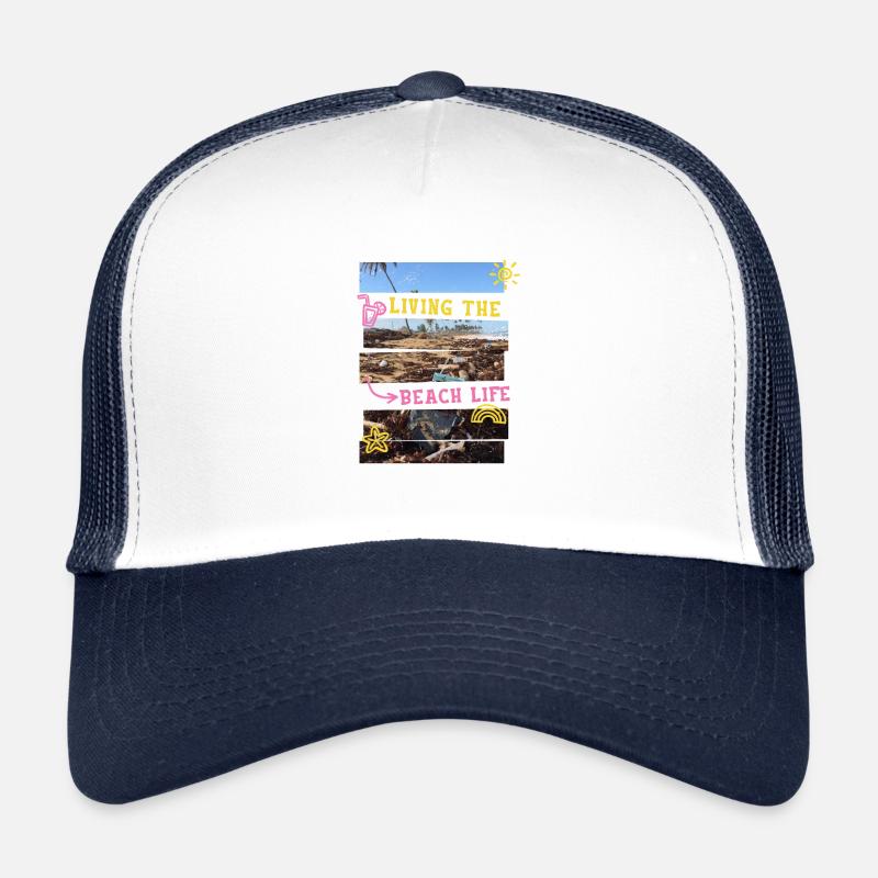 Sarkastisches Sommer Design Müll am Strand Trucker Cap