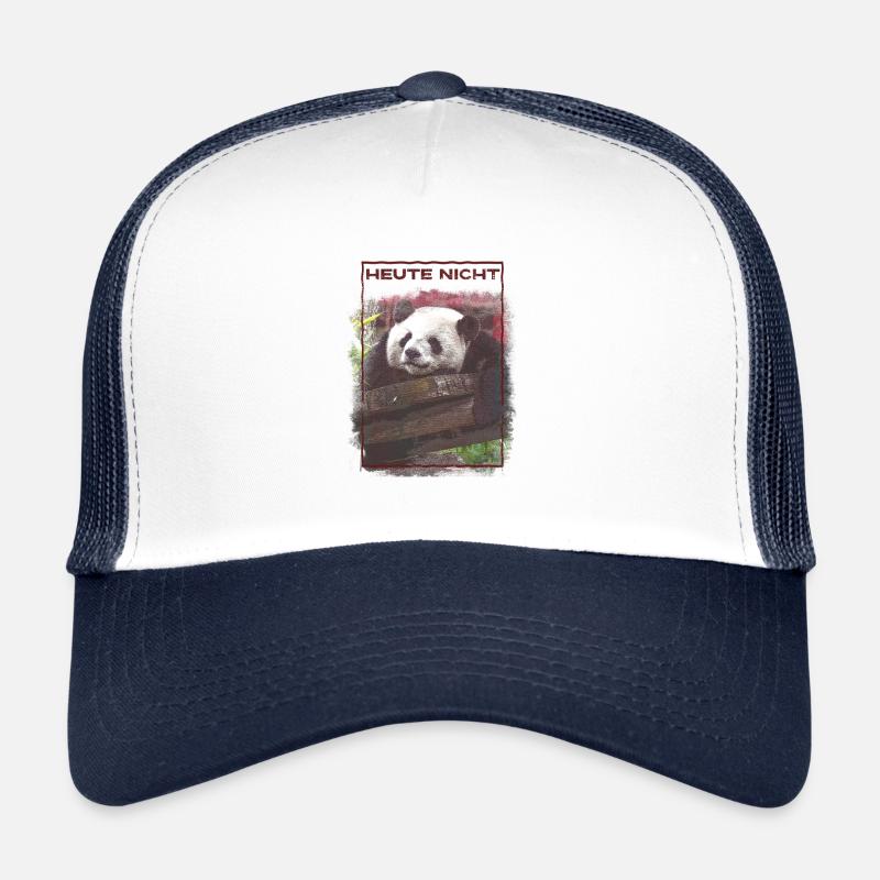 Schlafender Nicht Heute Panda Pyjama Trucker Cap
