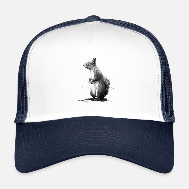 Squirrel art Trucker Cap