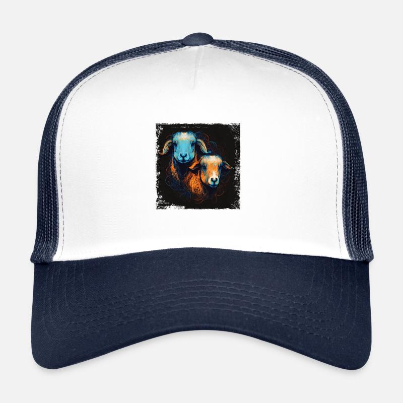 Sheep Portrait Trucker Cap