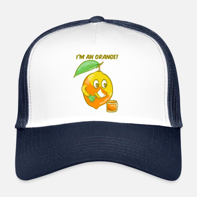 Ich bin eine Orange Trucker Cap