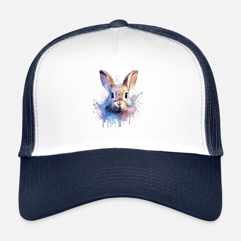 Drôle de lapin - design mignon pour Casquette trucker 