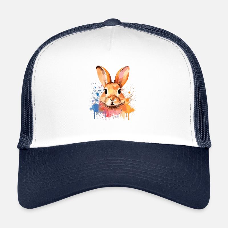 Drôle de lapin - design mignon pour Casquette trucker 