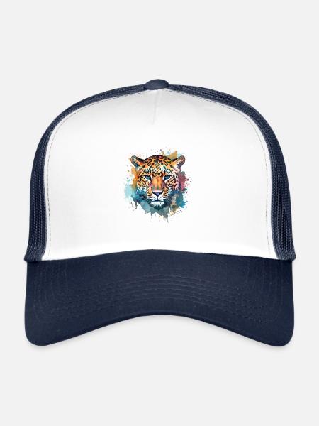 Colorful Art - Cute & Wild - Trucker Cap - white/navy - Front