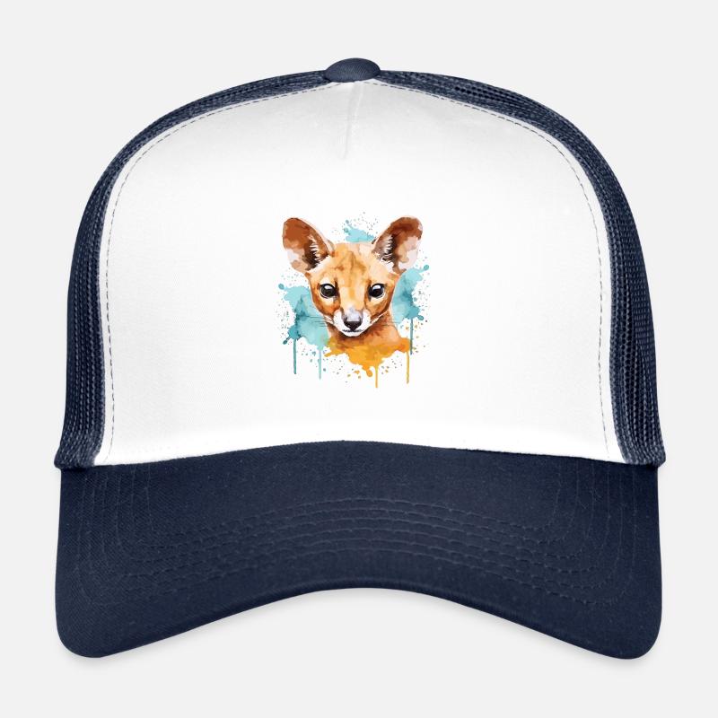 Colorful fossa - cute artwork for Trucker Cap