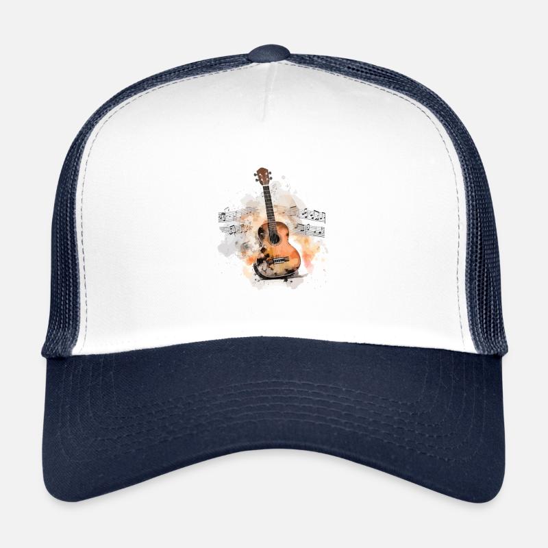 Acoustic Aquarelle – Rhythmic Brush Symphony Trucker Cap