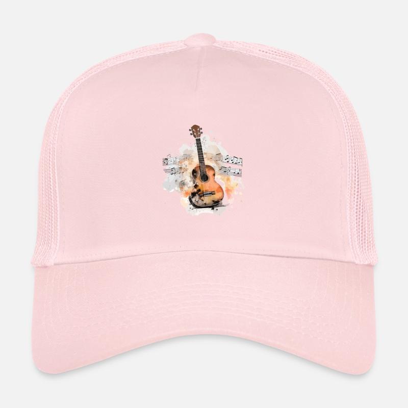 Acoustic Aquarelle – Rhythmic Brush Symphony Trucker Cap