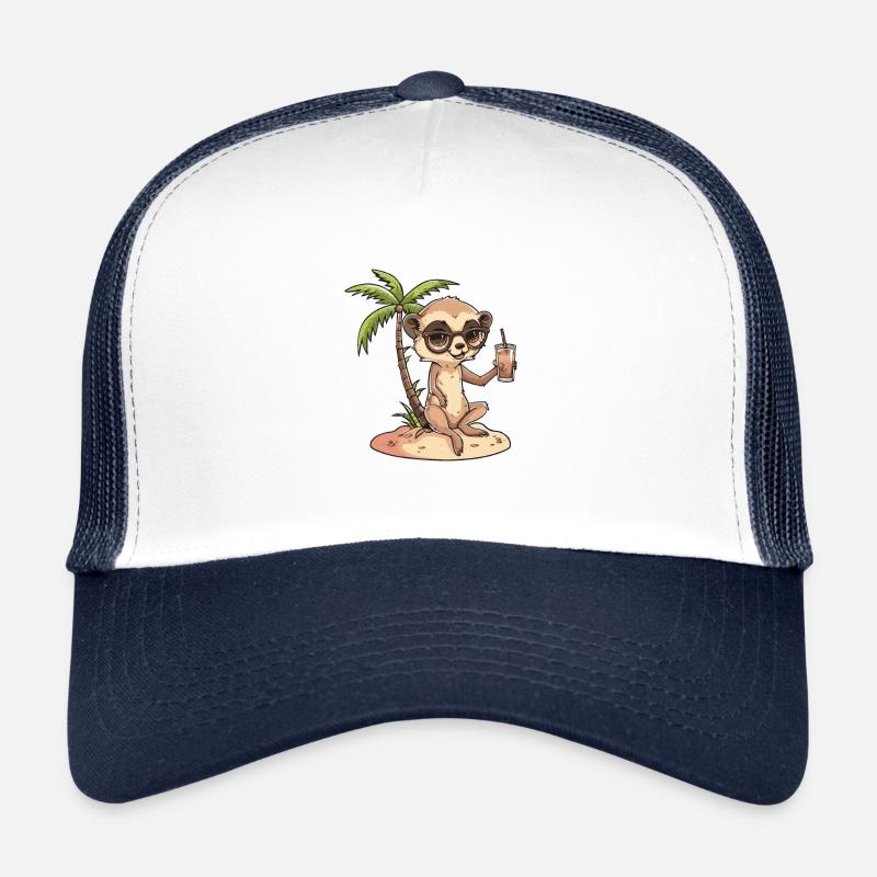 Meerkat Summer Holiday Trucker Cap