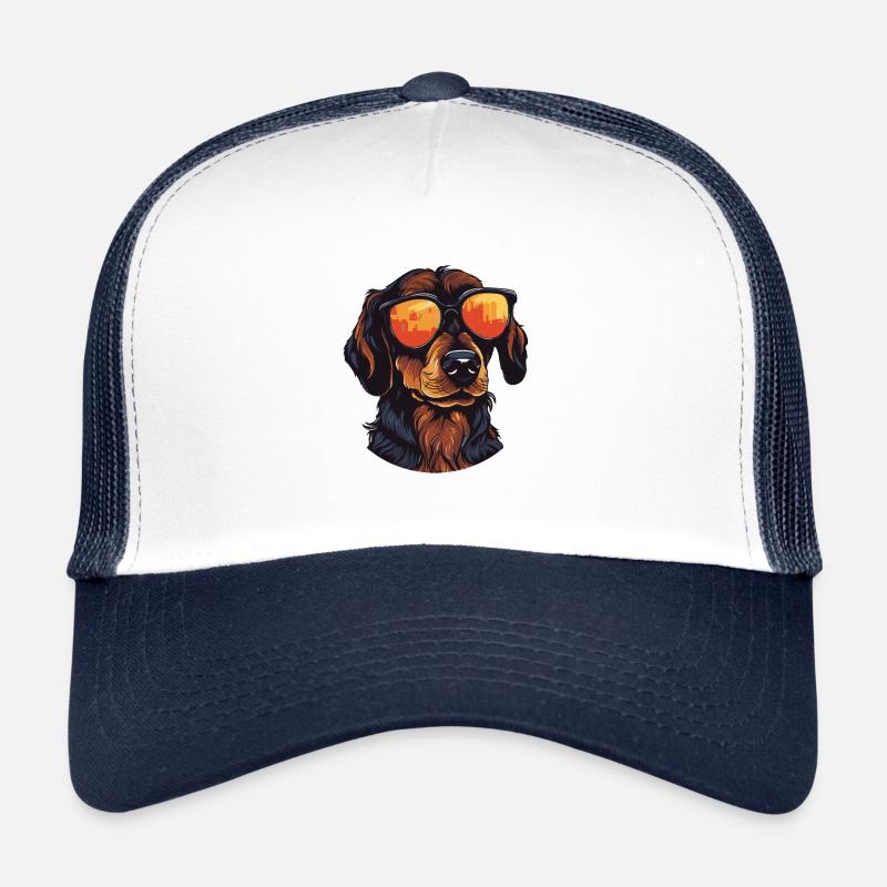Teckel Tête De Chien Teckel Casquette trucker 