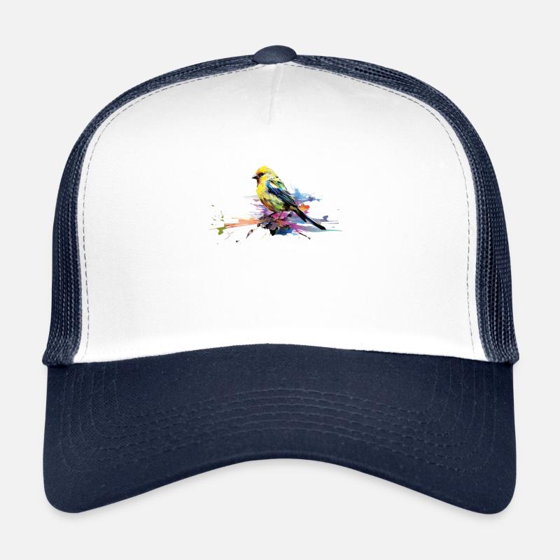 Amerikanischer Stieglitz Buntes Design Trucker Cap
