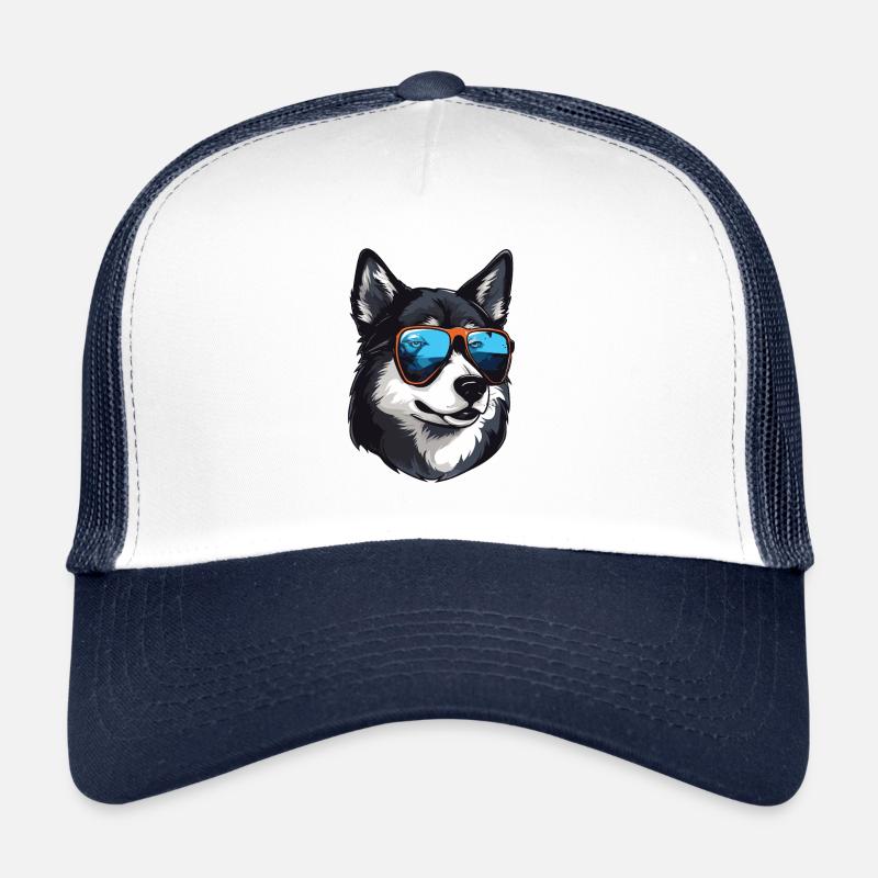 Husky Hund Cool Kopf Party Trucker Cap