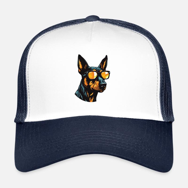 Doberman Hund Cool Kopf Party Trucker Cap