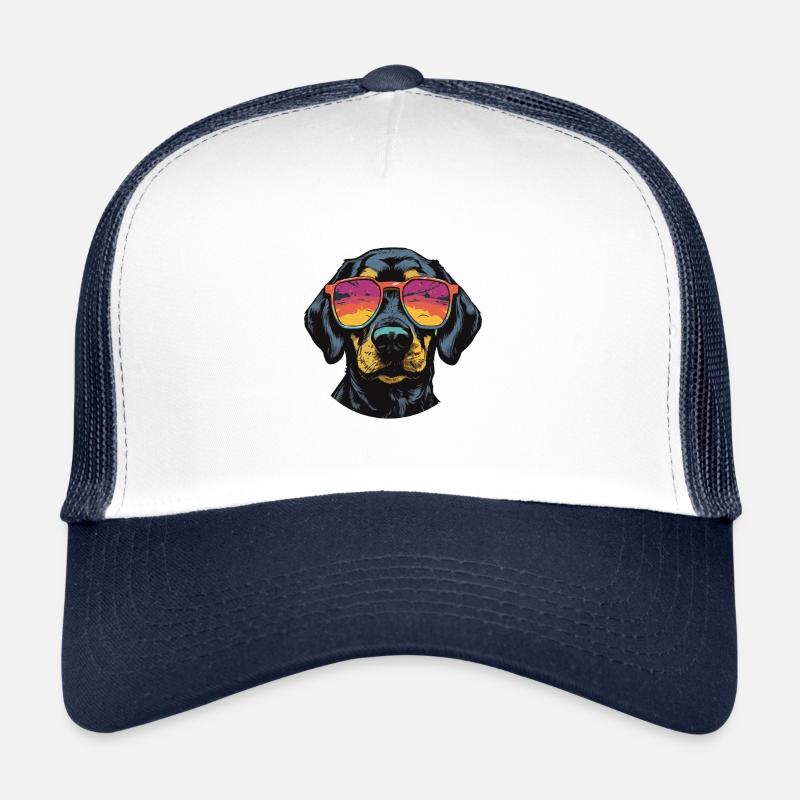 Teckel Tête de chien Teckel Casquette trucker 