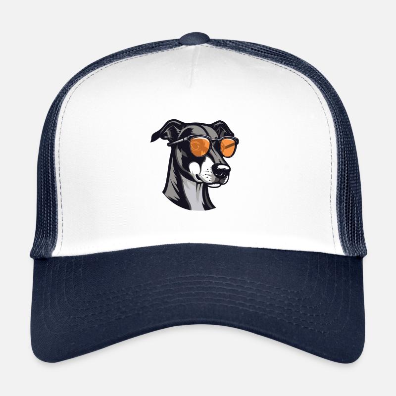 Greyhound Dog Cool Head Party Trucker Cap